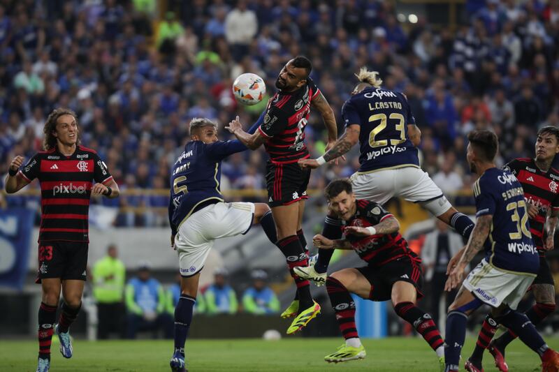 Millonarios VS Flamengo por la fecha 1 de la fase de grupos de la Copa Conmebol Libertadores en el Estadio El Campín de Bogotá