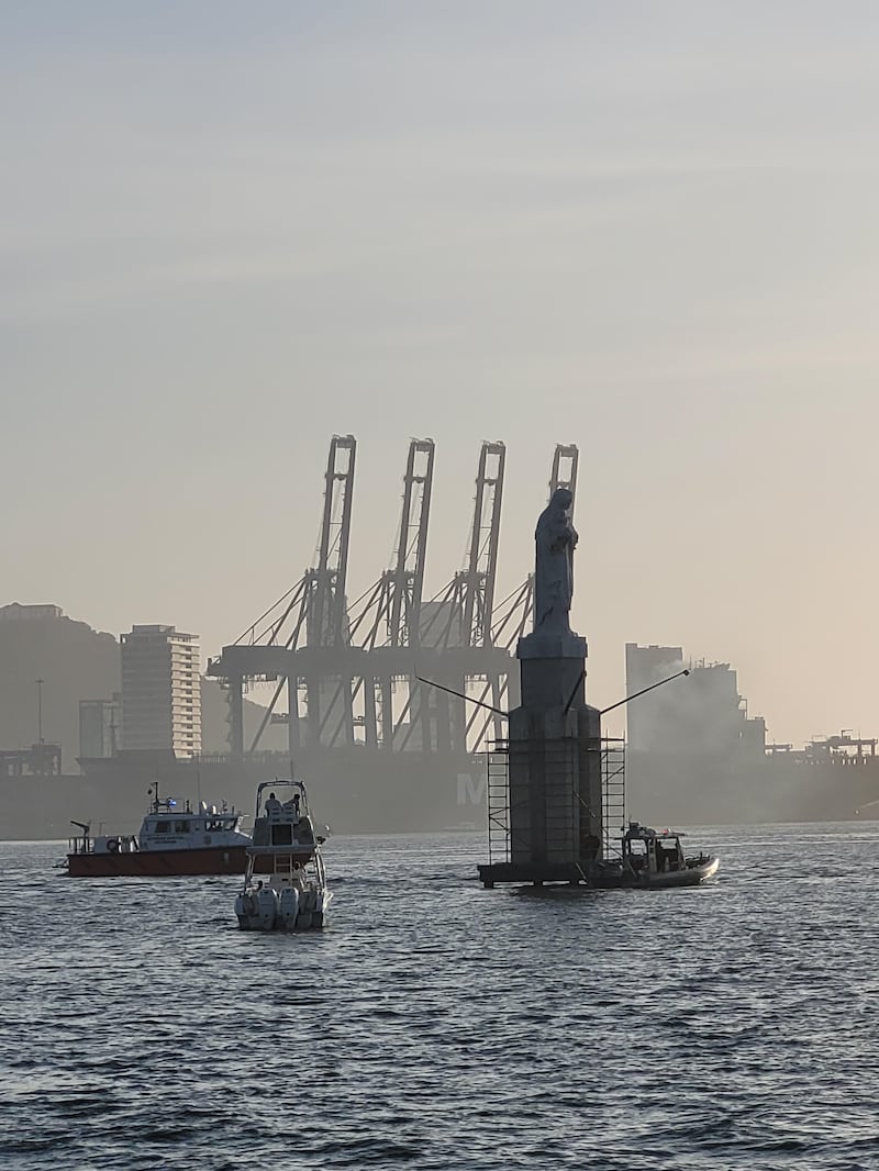 En fotos: Alborada Náutica en honor a la Virgen del Carmen en la bahía de Cartagena.