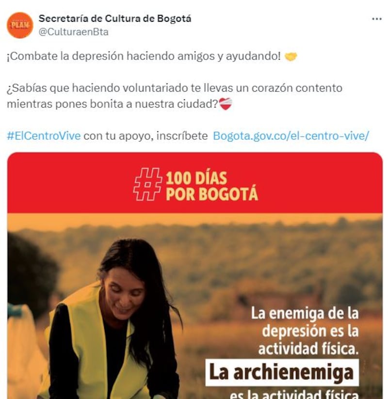 Campaña de Secretaría de Cultura de Bogotá