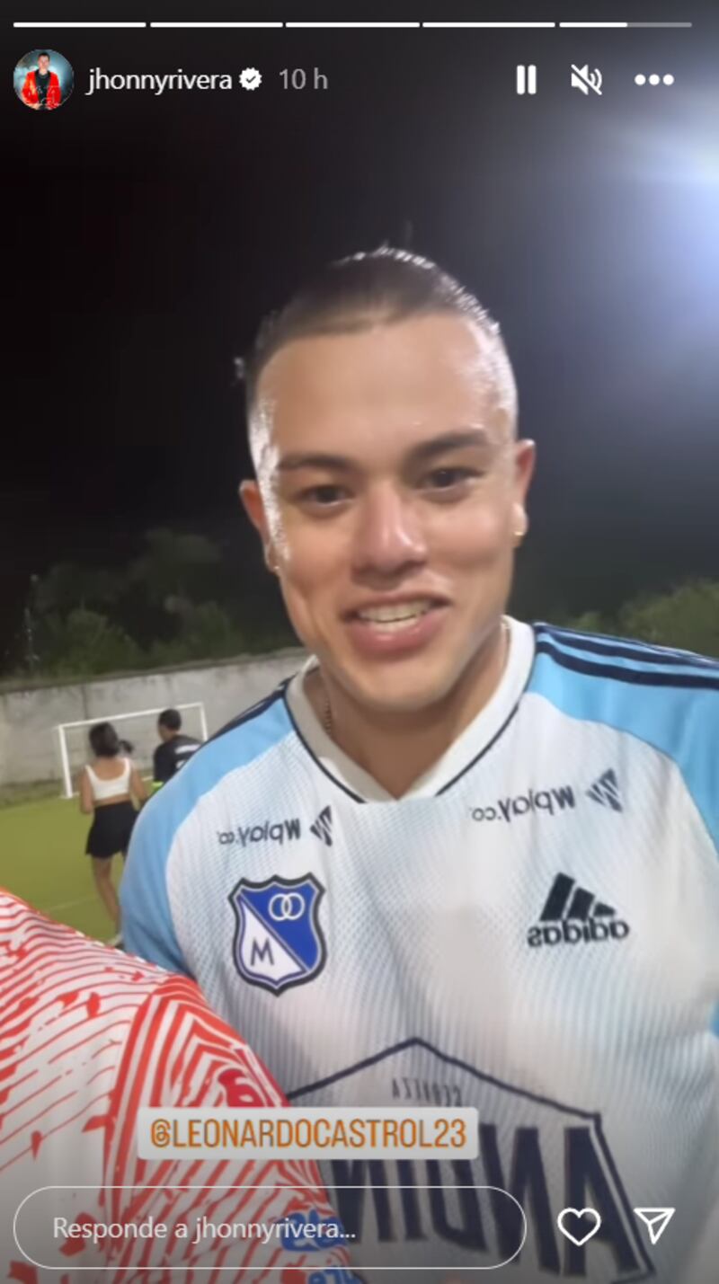 Jhonny Rivera se dio el lujo de llevar a ídolo de Millonarios a jugar cotejo en su finca