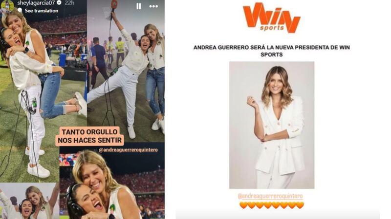 ¿No le gustó? Así reaccionó Sheyla García al saber que Andrea Guerrero es la nueva presidenta de Win Sports