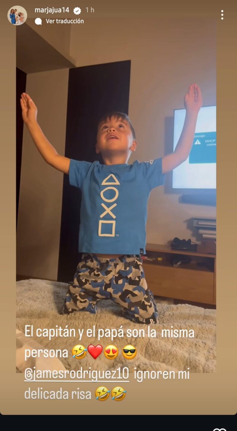 Mamá de James Rodríguez compara a su hijo con su nieto: El tierno gesto que los une