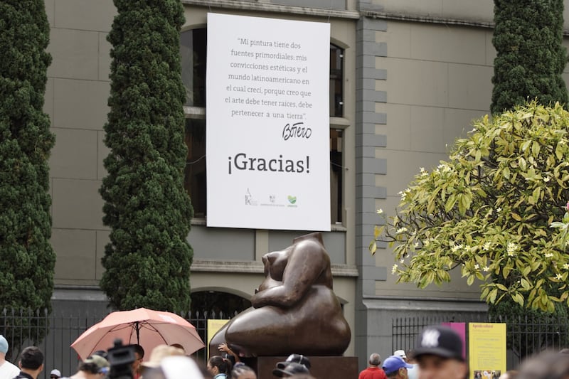 Cámara ardiente para el maestro Fernando Botero en Medellín