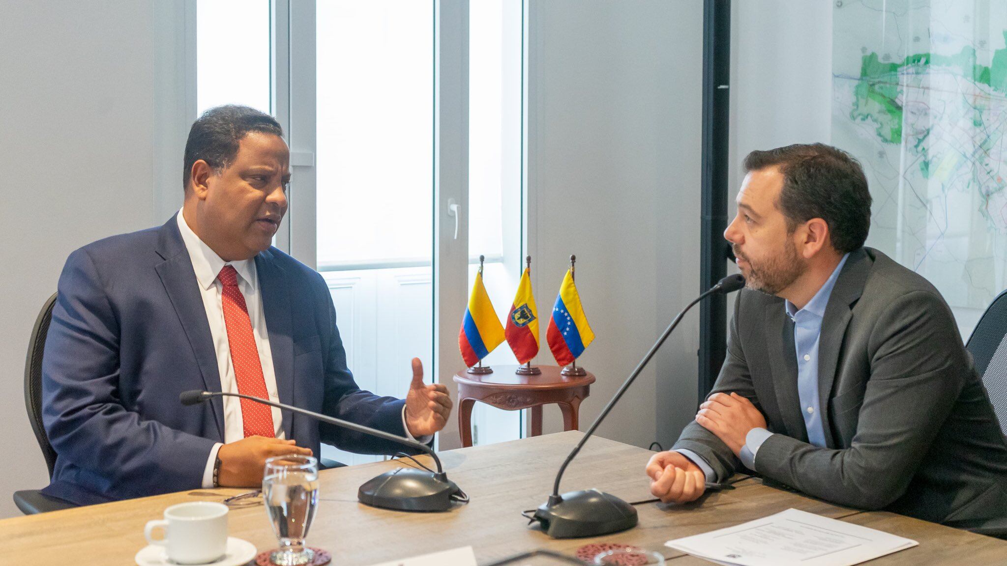 El alcalde de Bogotá se reunió con el alcalde de Maracaibo Rafael Ramírez Colina.