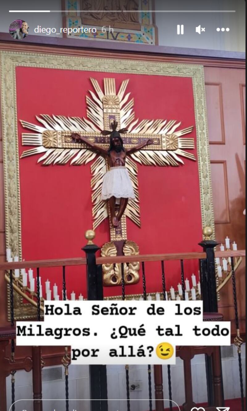 Diego Guauque cumplió promesa de fe con su santo de devoción luego de vencer al cáncer