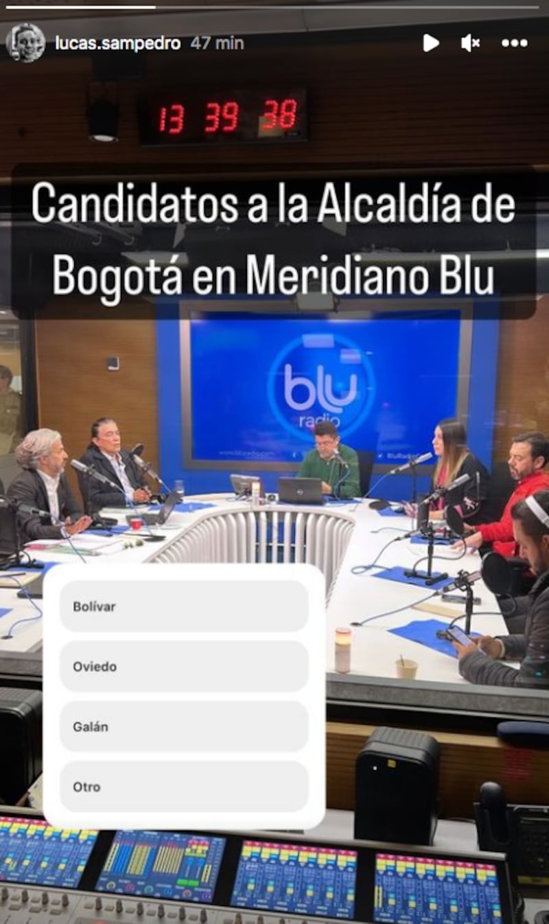 Lucas Sampedro, hijastro de Catalina Gómez mostró su trabajo en 'Bluradio'