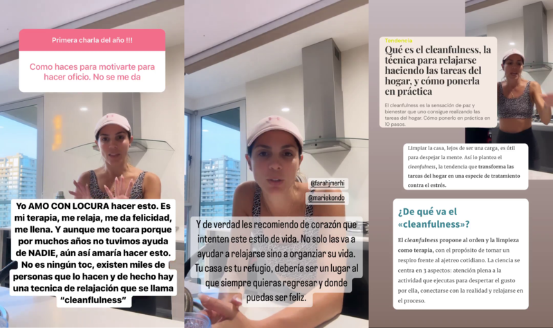 Mabel Cartagena le mostró a sus seguidores en qué consiste su nueva técnica de relajación en el hogar