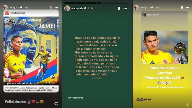 James Rodríguez recibió hermoso mensaje de su mamá tras perder la final de la Copa América