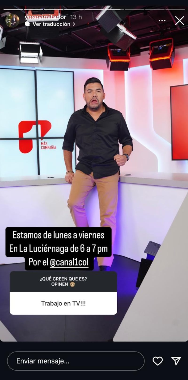 George Pinzón regresa a la televisión tras su salida del Canal RCN