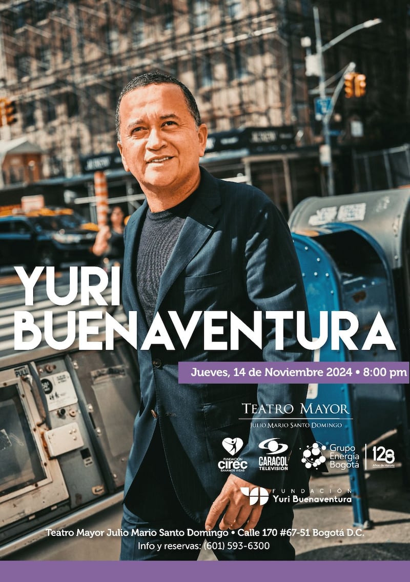 Yuri Buenaventura regresa a Bogotá con un concierto para sanar vidas a través de la salsa