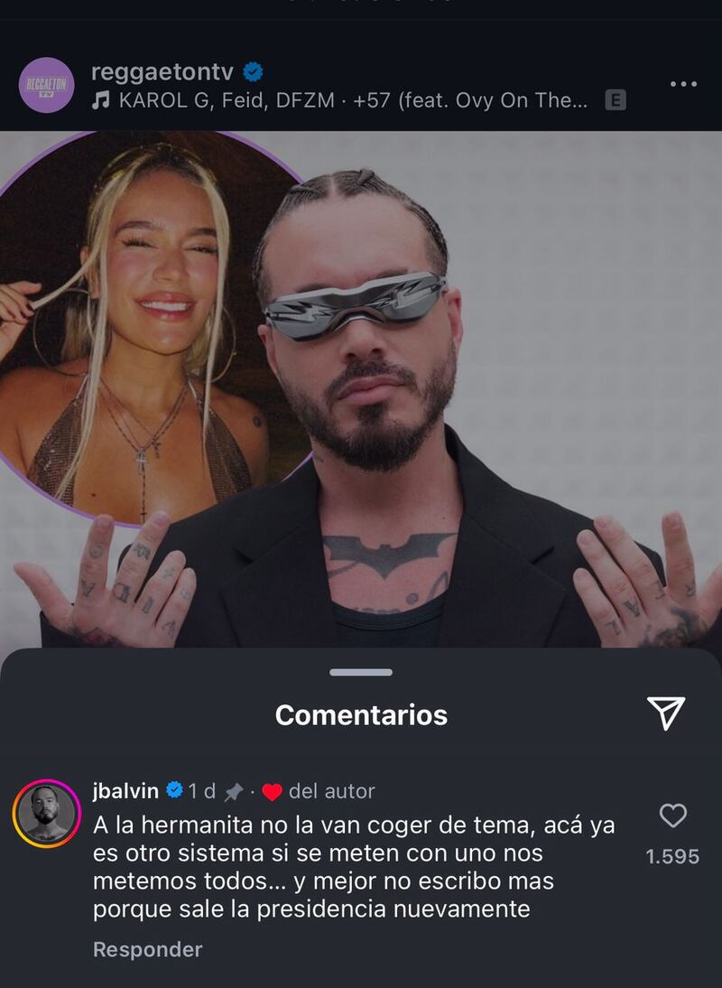 La polémica sobre ‘+57’ no ha parado y ahora ha llegado el tercer pronunciamiento de J Balvin en el que lanzó indirecta hasta a la presidencia.