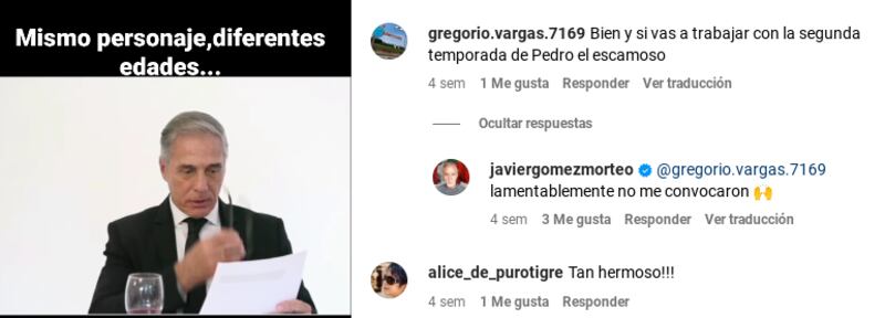 Javier Gómez desde sus redes sociales