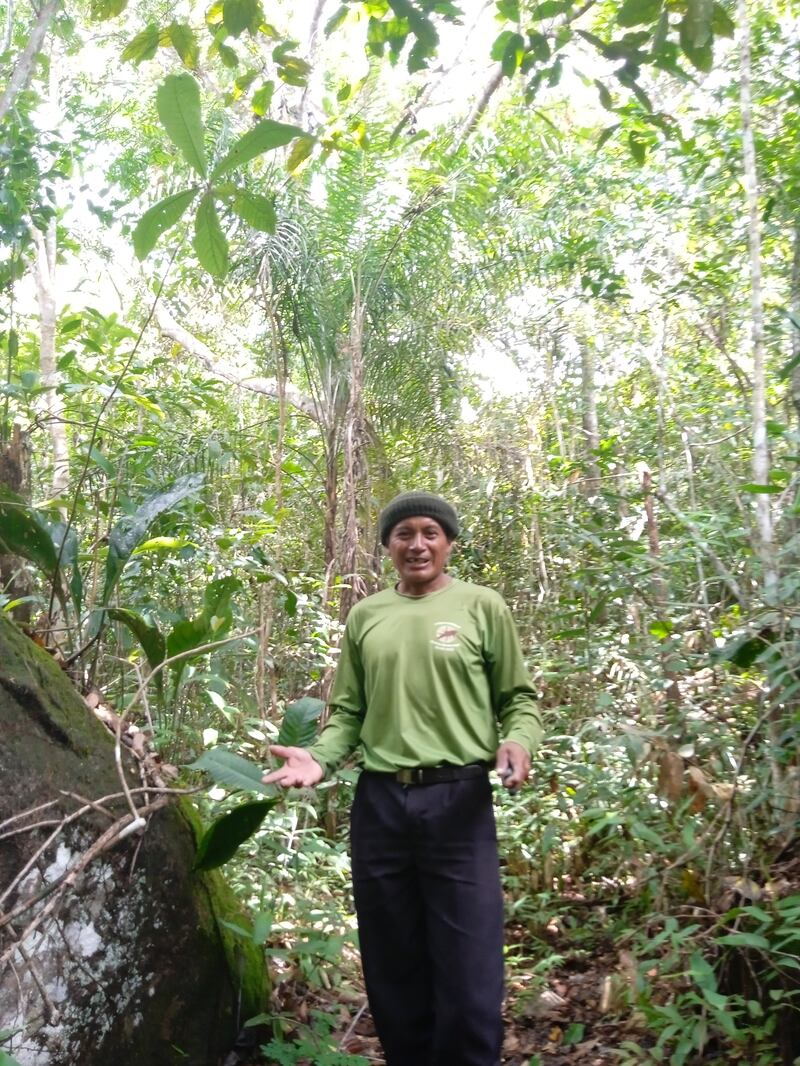 Capitán de Sarrapia, en la selva.