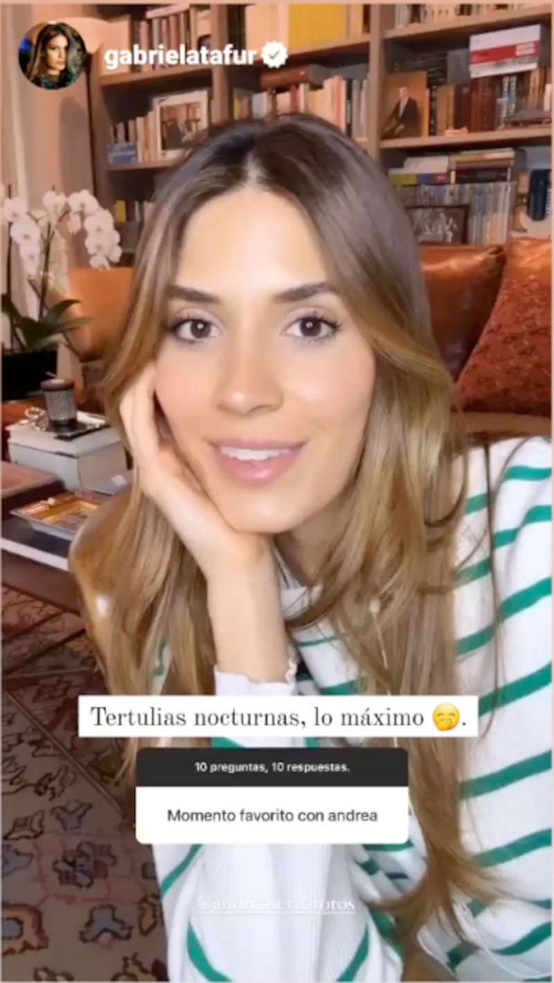 Gabriela Tafur. Captura de pantalla Instagram