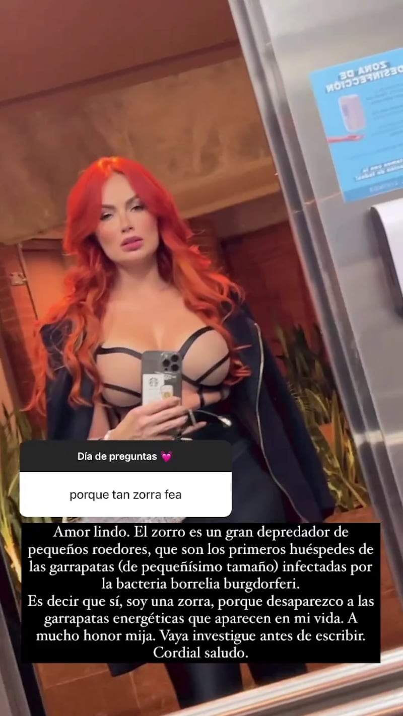 Sara Uribe confesó por qué se considera una "zorra"