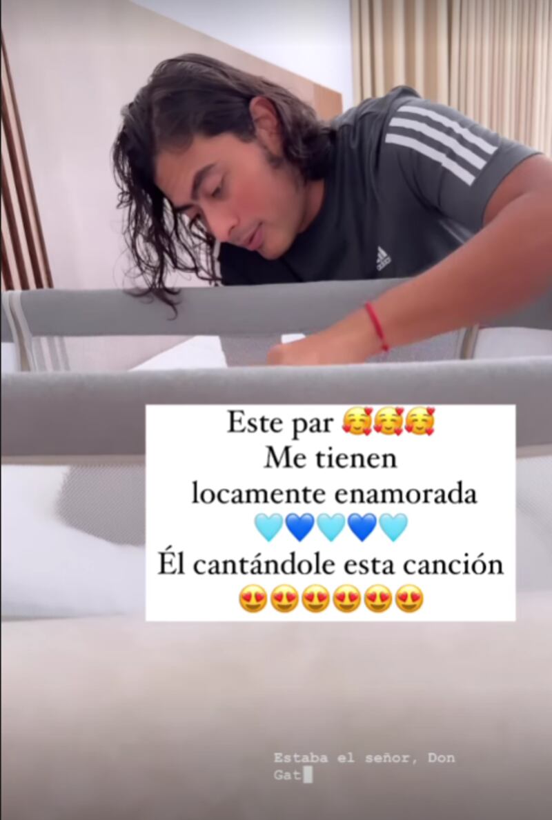 Nicolás Petro dedicándole tiempo de calidad a su pequeño hijo