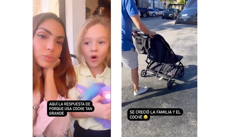 Eileen Roca y su hija respondieron a quienes las critican por usar coche