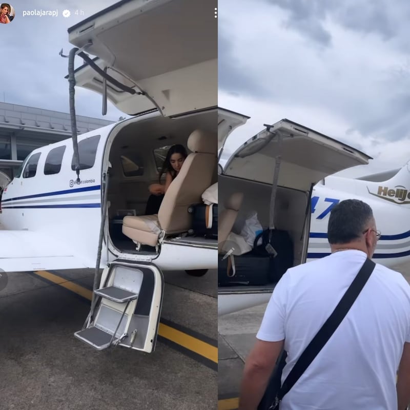 El jet privado en el que viaja Paola Jara para dar sus conciertos por Colombia