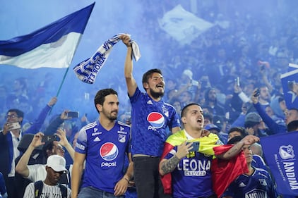 Millonarios VS Atlético Nacional por la final de la Liga Betplay I 2023 en el estadio El Campín de Bogotá