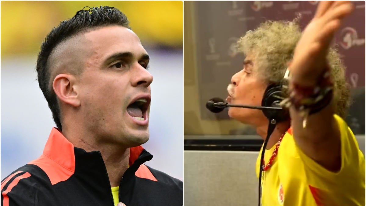 La imperdible reacción del Pibe Valderrama al gol fallado de Santos Borré con Colombia ante Brasil