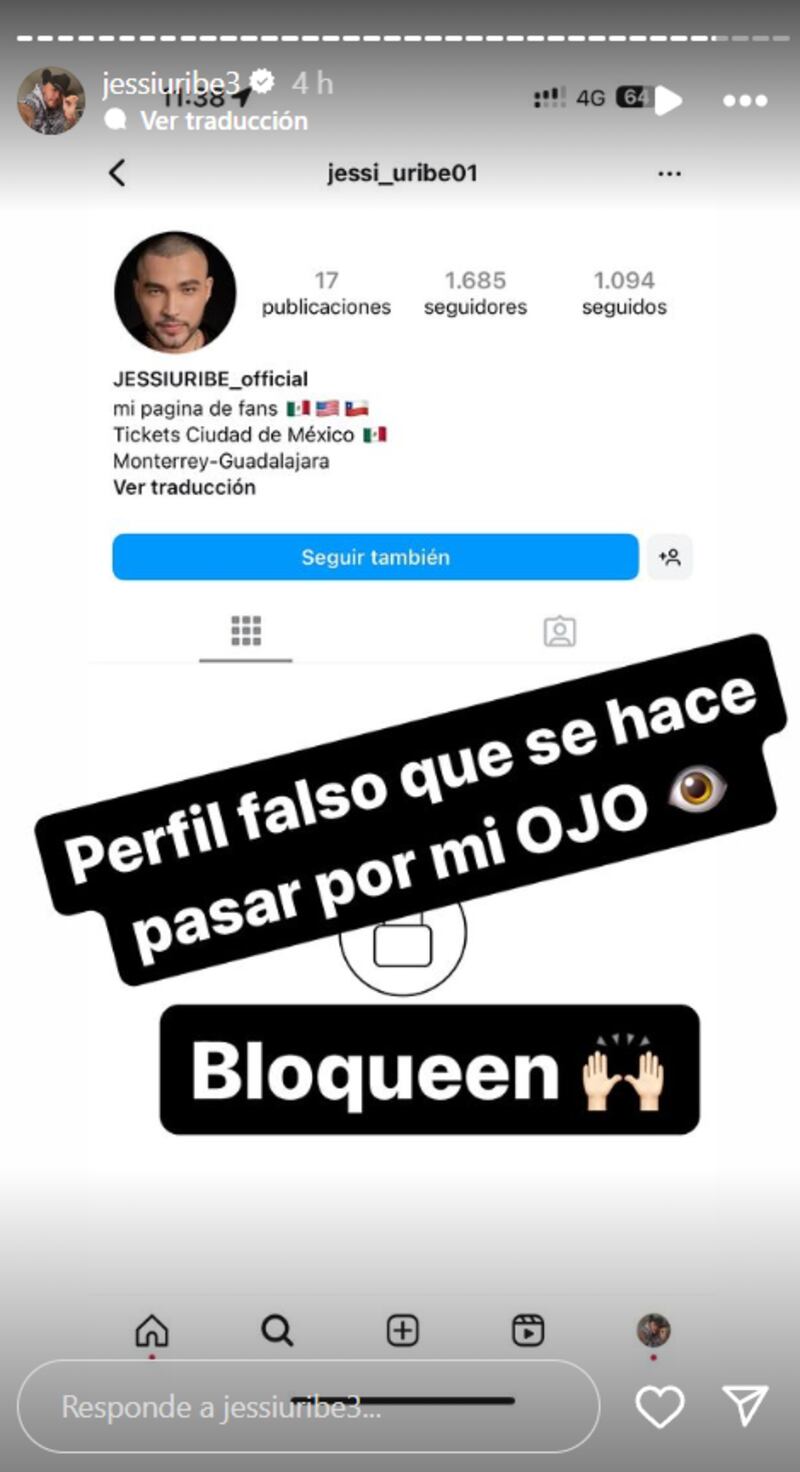 Jessi Uribe prendió la alerta por posibles estafas que están haciendo a su nombre en redes