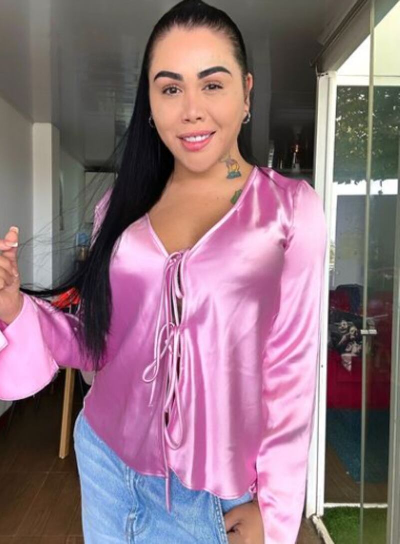 Yina Calderon desde sus redes sociales.