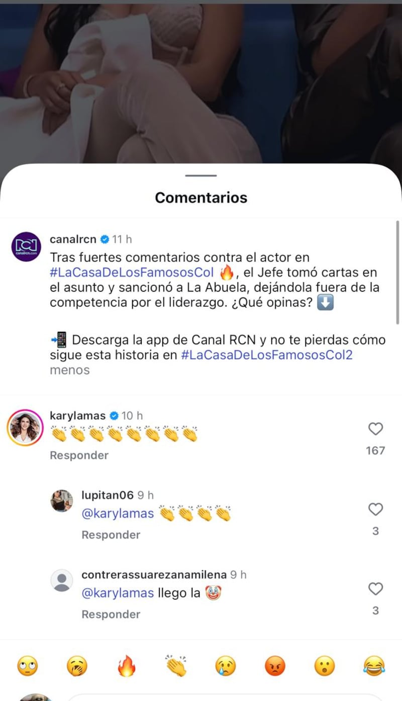 Ana Karina Soto aplaudió el castigo del jefe a la abuela en La casa de los famosos