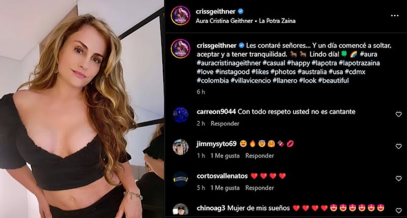 Todo surgió por un video en el que la actriz y cantante Aura Cristina Geithner compartió