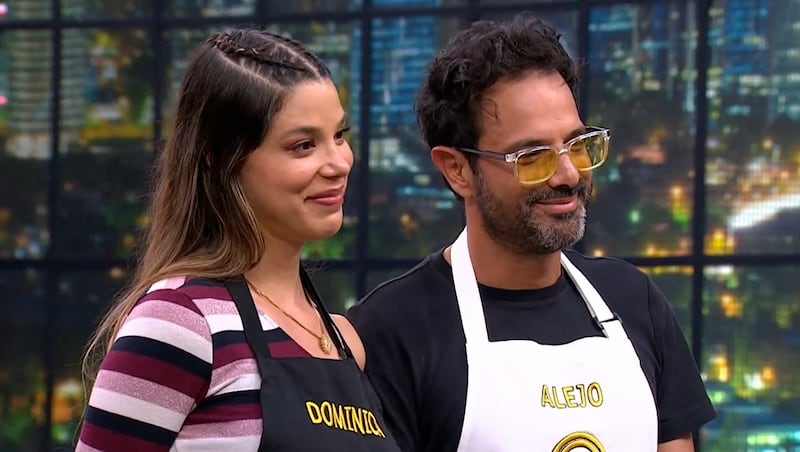 Dominica Duque y Alejandro Estrada apostaron por el postre más complicado al ritmo de la marcha nupcial en ‘MasterChef Colombia’