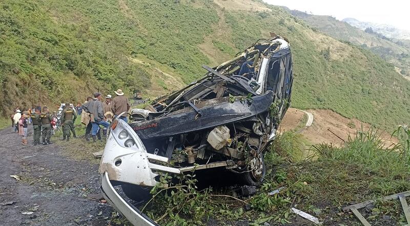 Accidente de ruta escolar en Boyacá