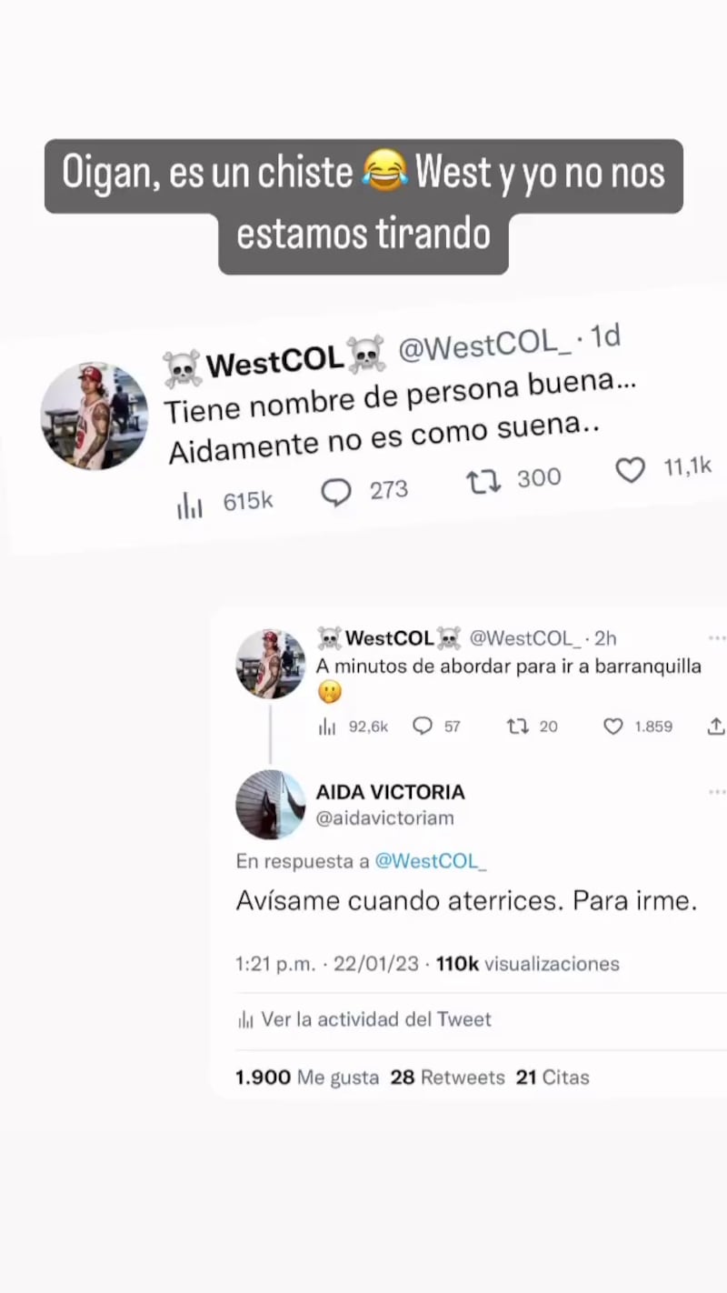 Aida Victoria Merlano y WestCol se "atacan" en las redes