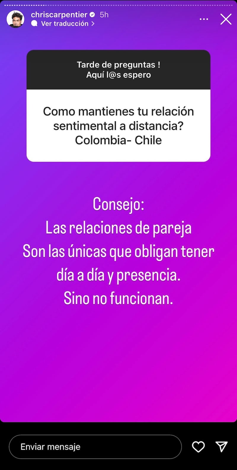 Christopher Carpentier MasterChef Celebrity se habría separado de su esposa Alejandra Villarino