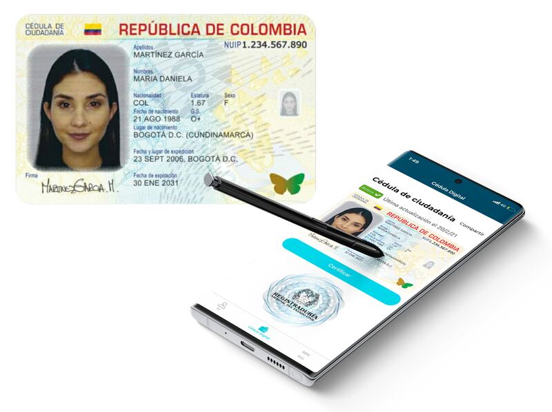 Cédula digital colombiana