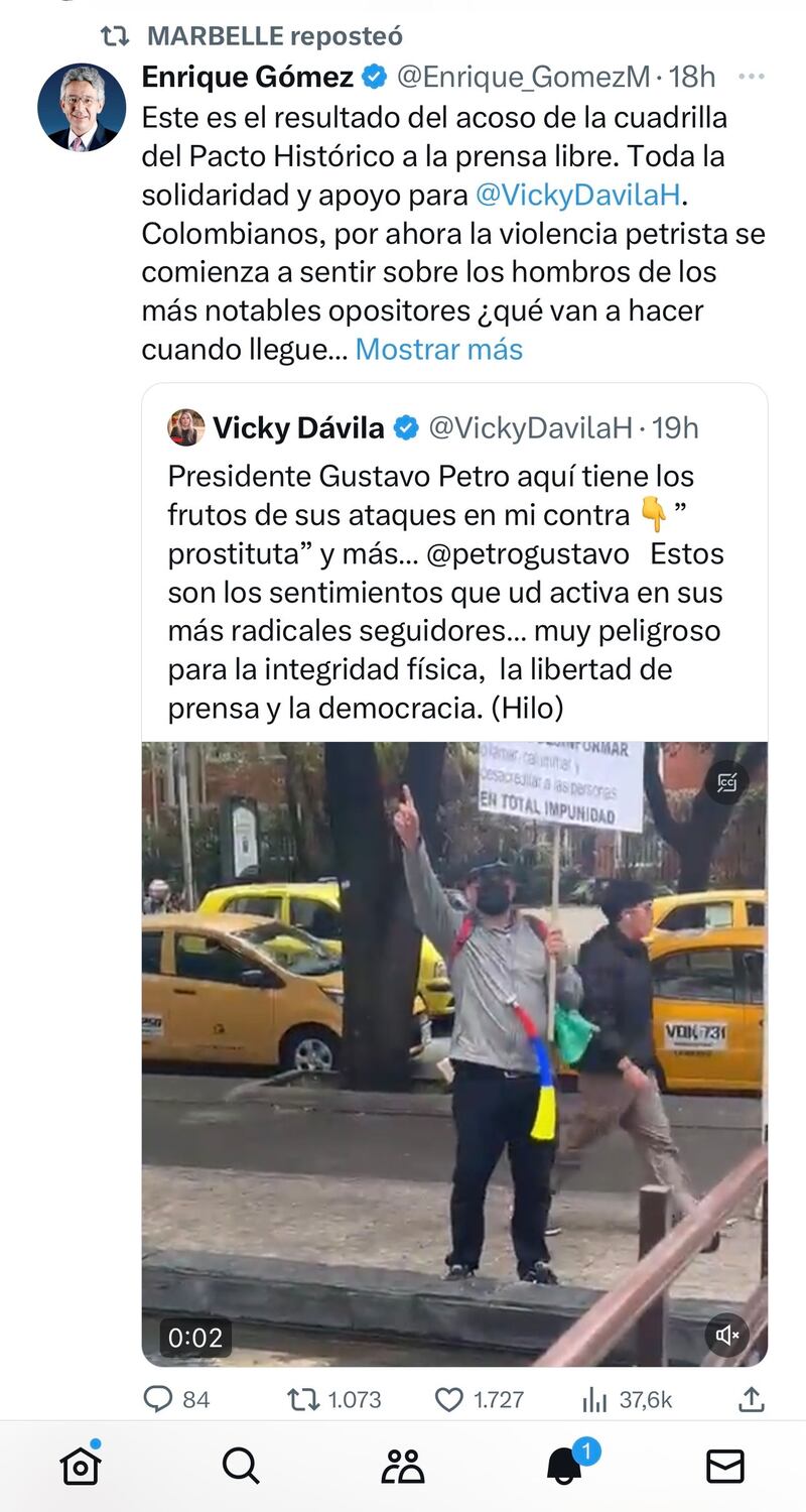 Marbelle salió a defender a Vicky Dávila