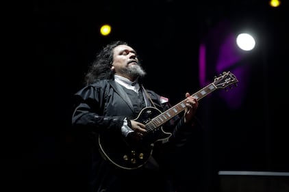 Herejía, de Colombia, durante su presentación en el Festival Rock al Parque 2022 en Bogotá.