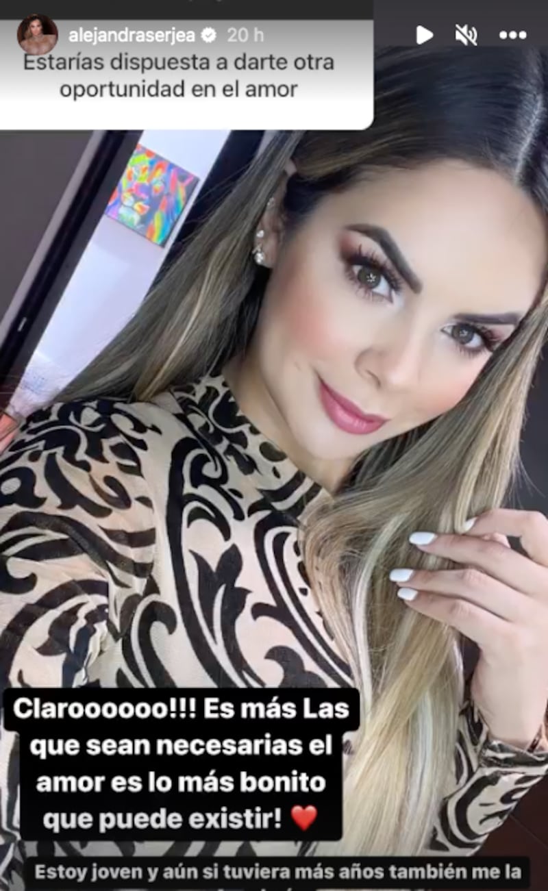 alejandra serje pantallazo tomado de instagram