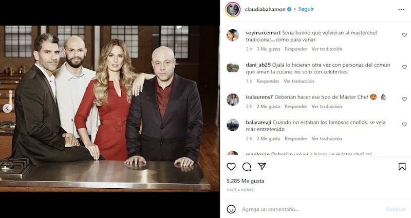 La publicación de la presentadora se llenó de muchos comentarios negativos