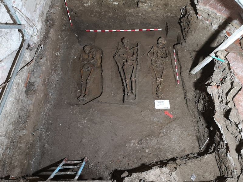 Excavaciones del Claustro de San Francisco en Cartagena.