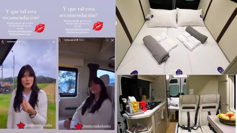 Kathy Sáenz mostró la casa rodante en la que viaja