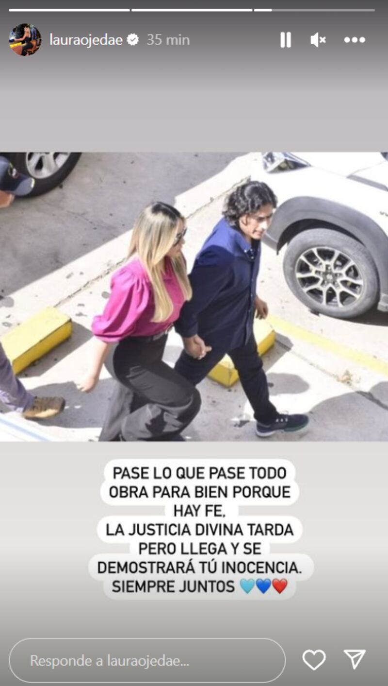 Laura Ojeda le dio mensaje de apoyo a Nicolás Petro antes de su audiencia en Barranquilla