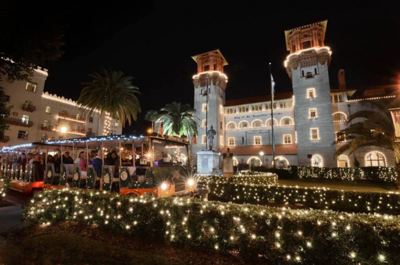 Noche del luces en San Agustín