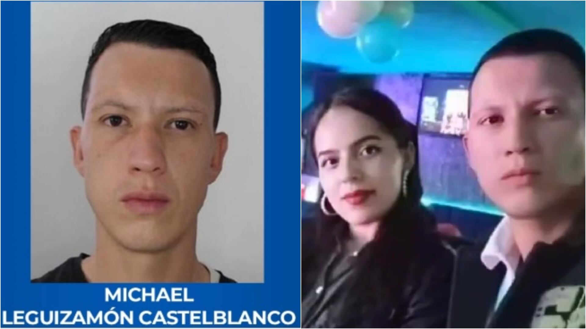 Michael Leguizamón, presunto feminicida de Estefanía Franco, apareció sin vida en Medicina Legal (Imágenes tomadas de redes sociales y de la Alcaldía de Soacha)