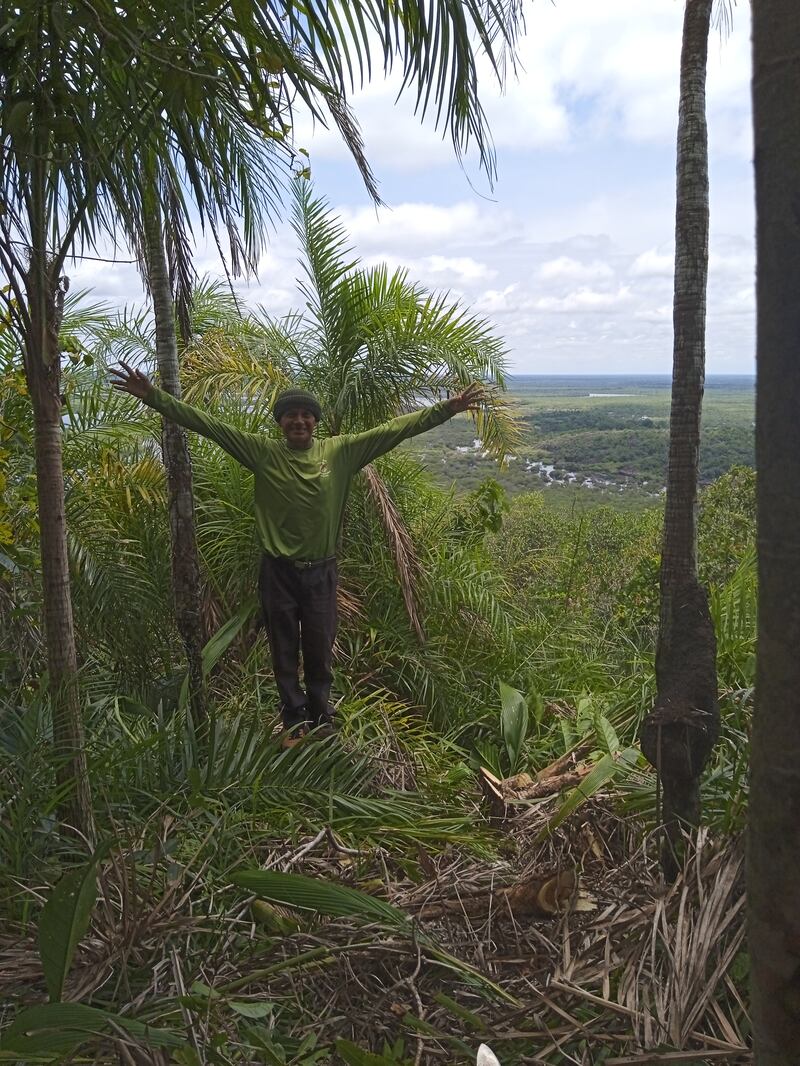 Capitán de Sarrapia en el Cerro El Mirador.