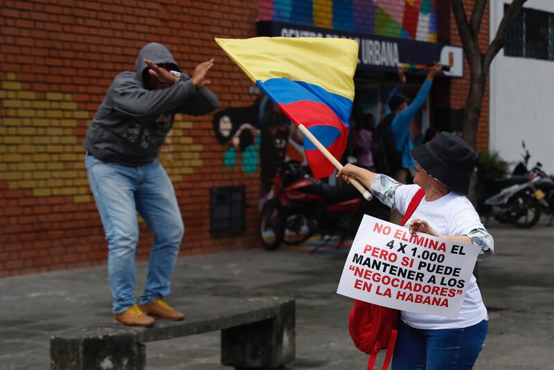 Marcha de la oposición en Cali sábado 22 de abril