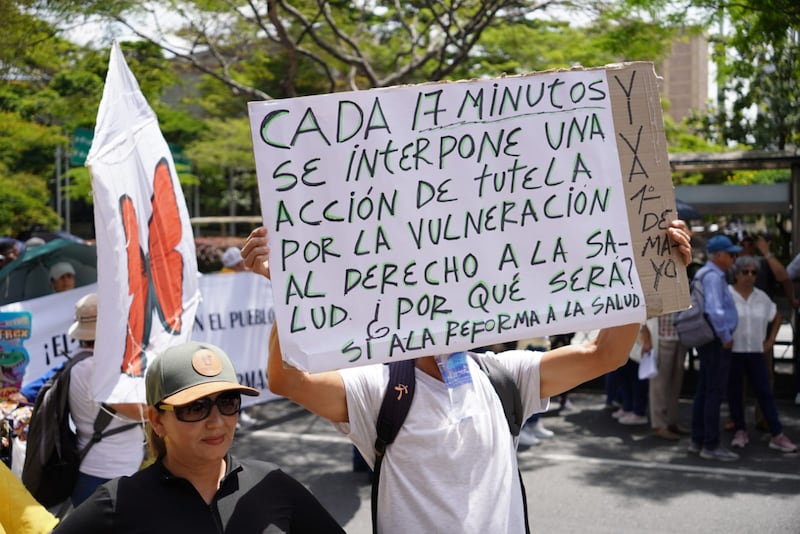 Marcha en favor de Petro en Medellín