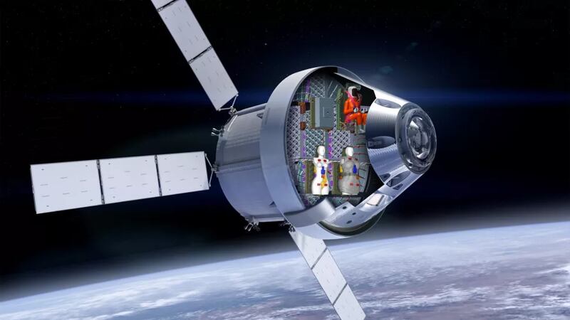 Simulación de la misión Artemis 1 con maniquíes