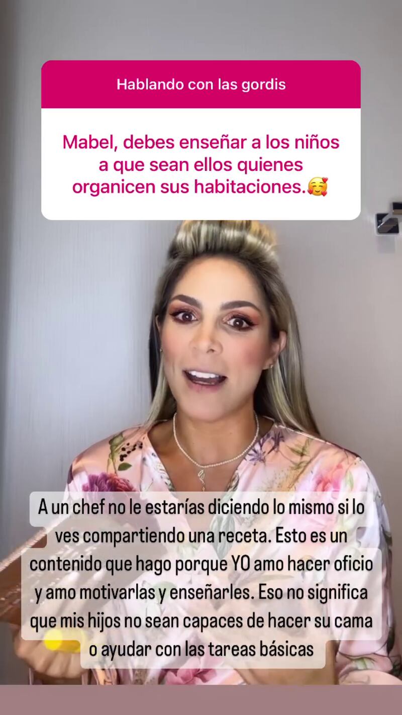 Mabel Cartagena mostró su lado más maternal