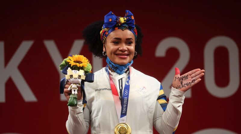 Neisi Dajomes, medalla de oro en Tokio 2020 es hija de padres colombianos