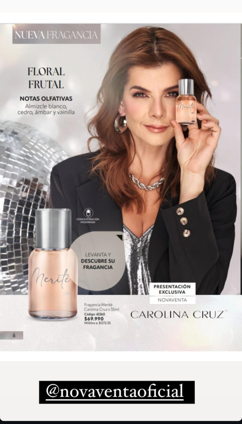 Carolina Cruz vuelve al mundo empresarial después de quebrar con este producto