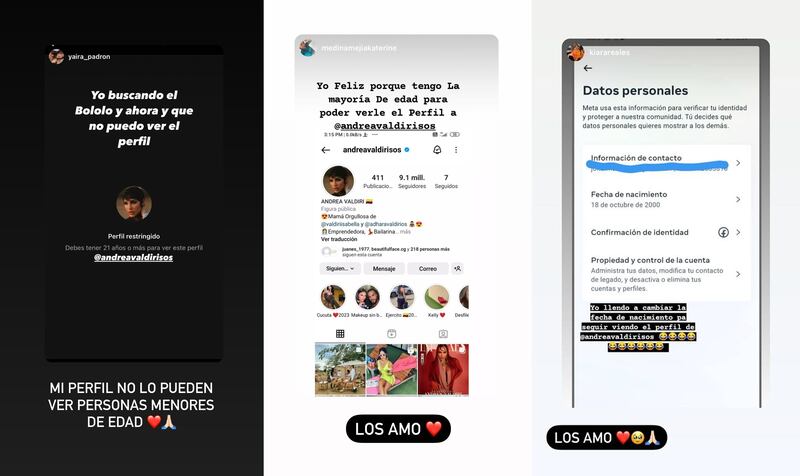 Instagram puso a sufrir a Andrea Valdiri con la nueva restricción que le impuso